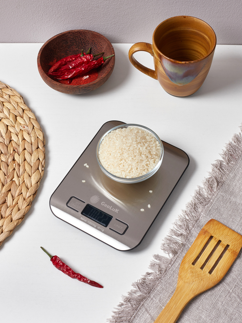 Изображение товара Кухонные весы GeoLuK Kitchen Scale M silver