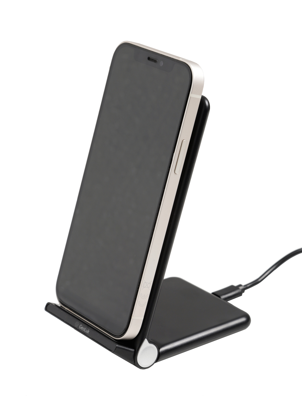 Изображение товара Быстрое беспроводное зарядное устройство GeoLuK Fast Stand 15W Black